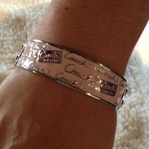 Coach inspired Powder Pink Bangle Bracelet