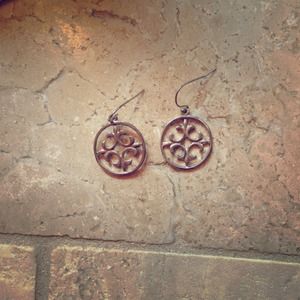 Silver banana republic earrings