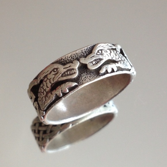 Sterling Silver Dragon Ring