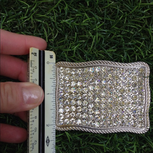 Belt Buckle with Swarovski Crystals