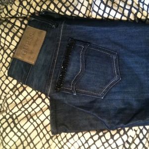 Guess denim with black diamond details
