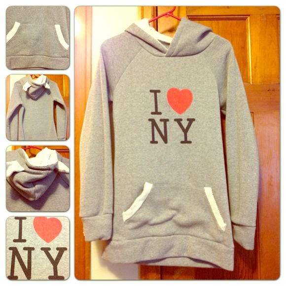 Korean Fashion Gray I Love NY Sweater