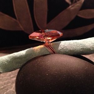 Topaz gemstone wire ring. Really pretty