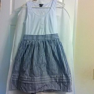 Blue stripes dress