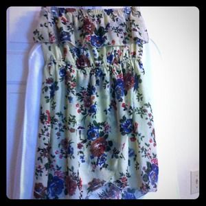 Yellow floral dress