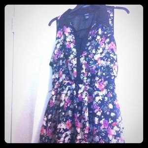 Collared floral dress