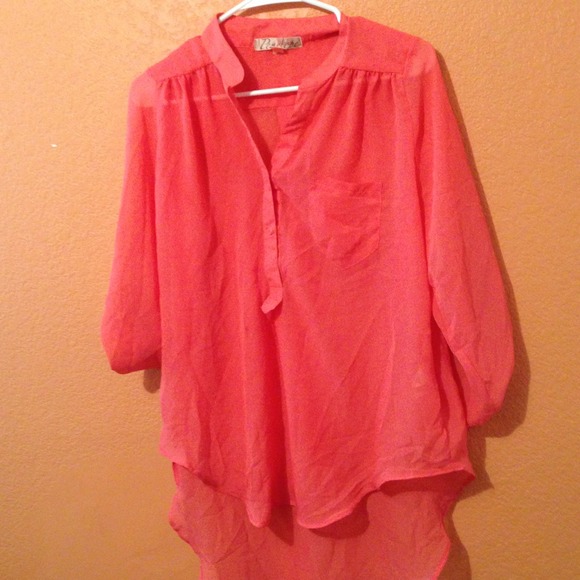 Tops - 💜Coral loose fitted blouse