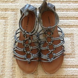 Steve Madden Girl Gray Gladiator Sandals