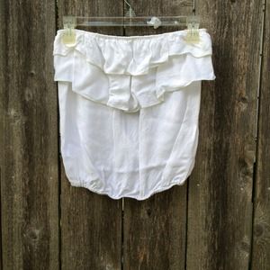 ❗❗ SOLD ❗❗White tube top size small