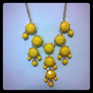 Yellow bubble necklace
