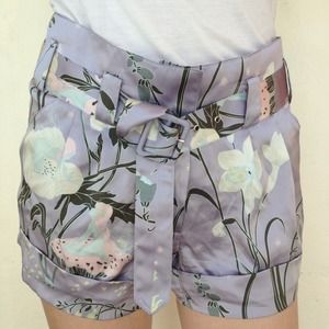 Sretsis silk fairy print shorts