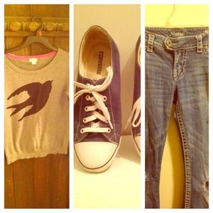 🌟BUNDLE🌟sweater,converse,jeans,&hair products