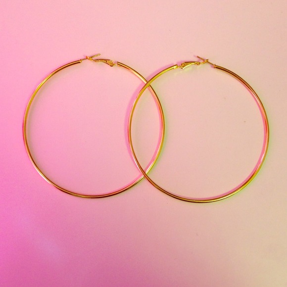 Gold hoop earrings