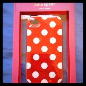 Kate Spade Red Polka Dot iPhone 4/4S case NEW