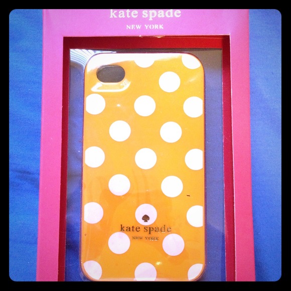 Kate Spade Orange Polka Dot iPhone 4/4S case NEW