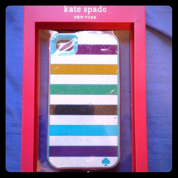 Kate Spade striped iPhone 4/4S Case NEW