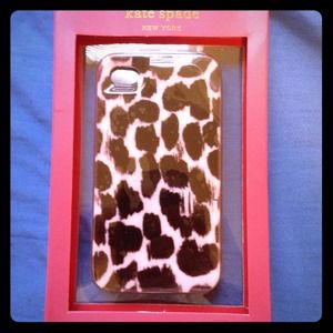Kate Spade Leopard Print iPhone 4/4S Case NEW