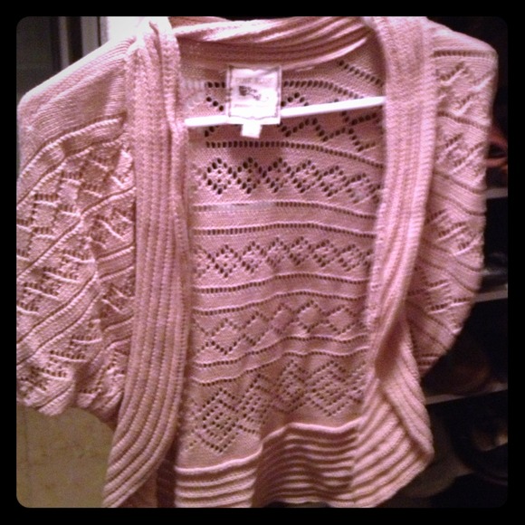 Pink cardigan