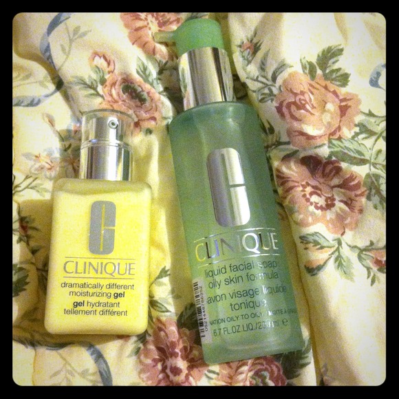 Clinique facial soap and gel