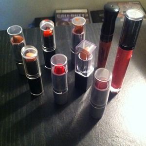 Lipstick: 7 wet n wild, 1 NYC, and 1 Revlon