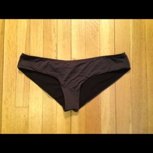 Dark Grey Cheeky Hipster Swim Bottoms