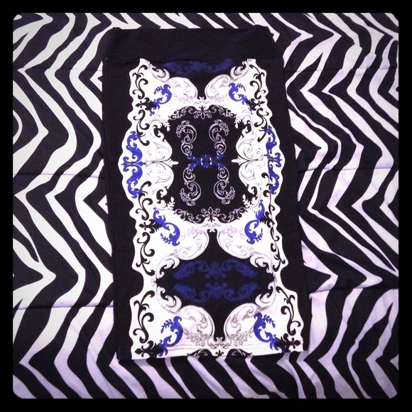 RESERVED Opai Print Pencil Skirt