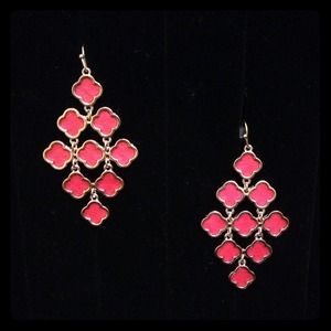 Leather Chandelier Earrings