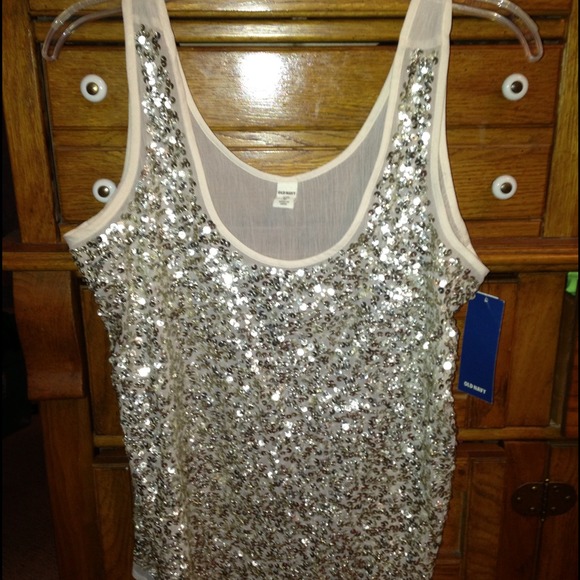 Old Navy sequin tank top - Picture 1 of 2