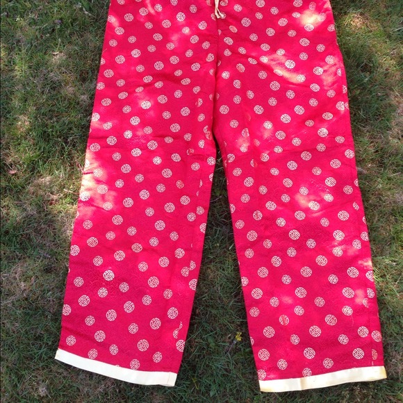 Oriental Pajama, slippers & bag set - Picture 2 of 4