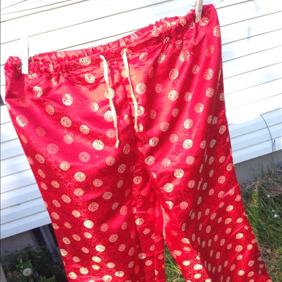 Oriental Pajama, slippers & bag set - Picture 3 of 4