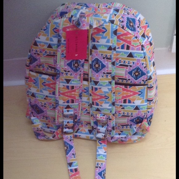 Aztec Printed Canvas Backpack - Picture 3 of 3