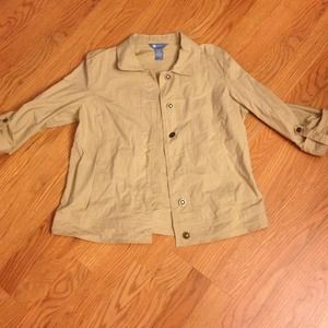 Khaki light weight jacket