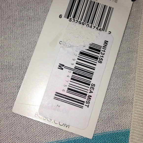 BCBG baby blue strip top - Picture 3 of 3