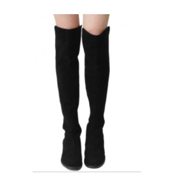 Dolce Vita black, suede, over the knee boots
