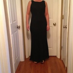 Black evening gown
