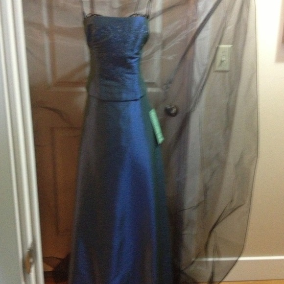NEW 2-pc blue jewel toned dress SAVE $106 off list price