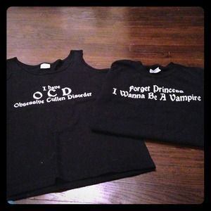 Set of two Twilight inspired t-shirts