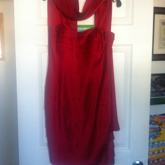 Evening dress unless the lady in red.