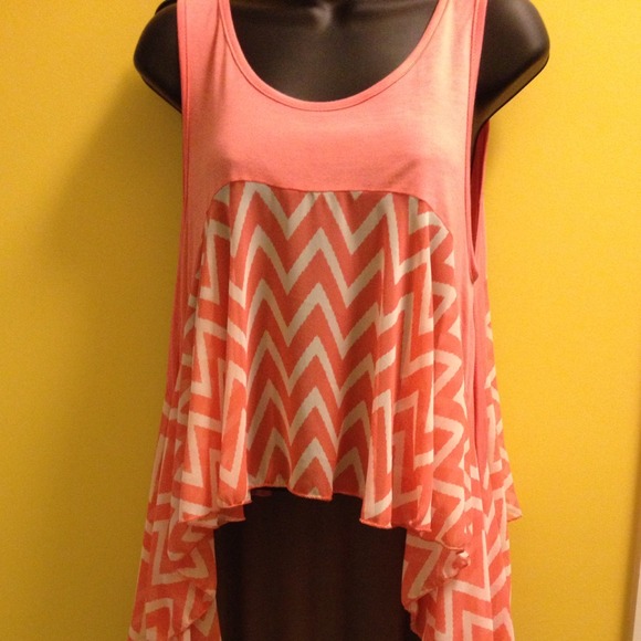Reduced. Chevron flamingo tank