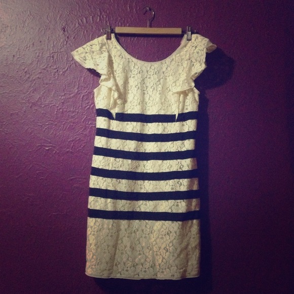 Black and white shift dress from BCBG Max Azria