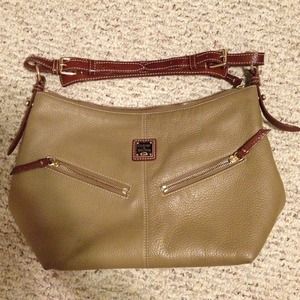 Auth Dooney & Burke leather handbag purse