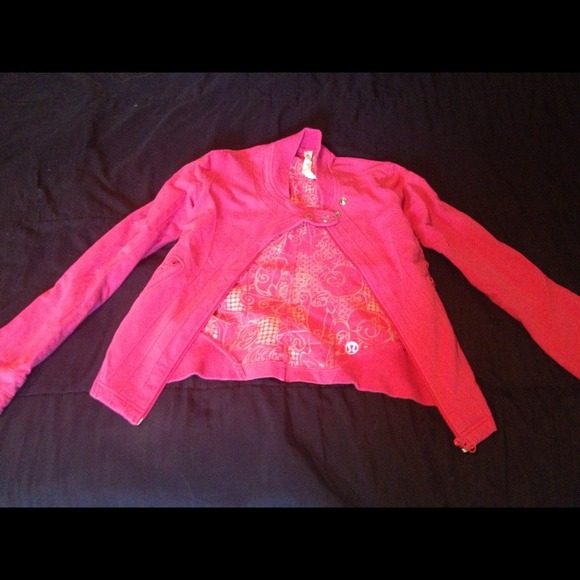 Pink workout jacket