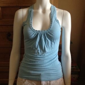 SOLD Bebe baby blue sleeveless top
