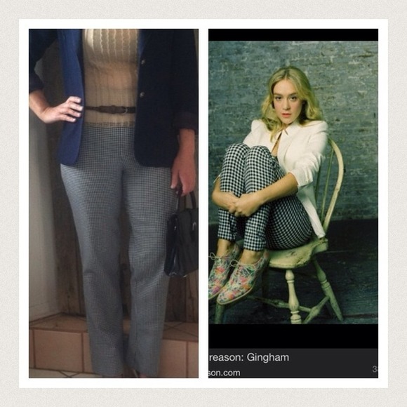 Hold for @tunia...Blue and white gingham pants - Picture 4 of 4