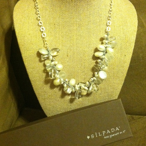 *SOLD* Silpada sterling silver and pearl necklace