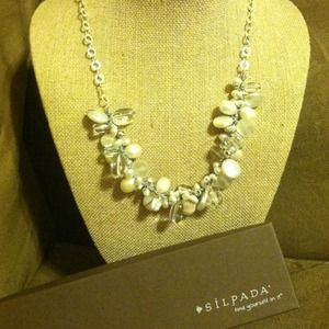 *SOLD* Silpada sterling silver and pearl necklace