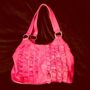 Jessica Simpson hot pink ruffle bag!!!