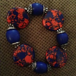 🚫Sold🚫 Blue & Orange bracelet