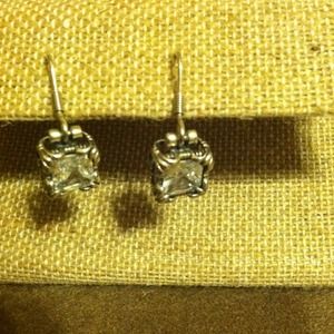 **SOLD** Silpada sterling silver cz earrings