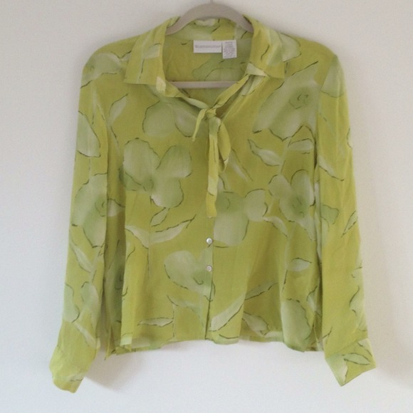 Anthropologie Tops - ❤️HOST PICK❤️ Silk Tie Front Blouse